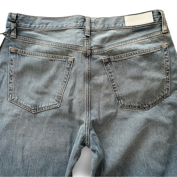 New Re/Done Low Rider Loose in Vintage Flow. Wide leg split seam low rise jean - Picture 12 of 16